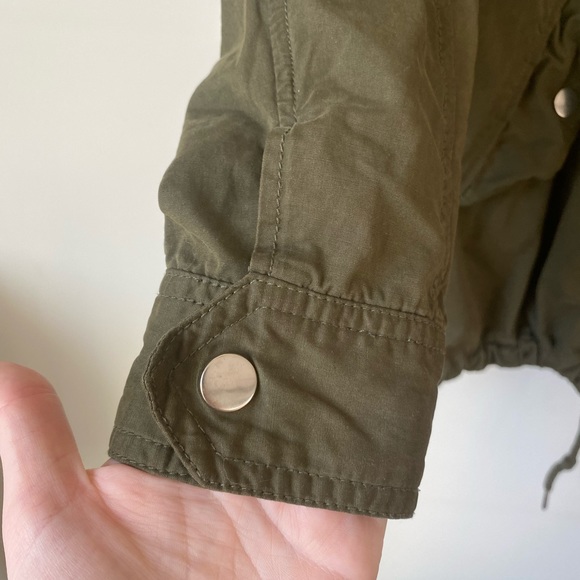 Army Green Zip Up Jacket - Picture 7 of 9